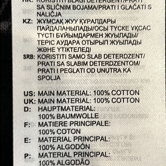 Adidas sportswear French terry cloth shirt size L graphic print black and gray - Picture 12 of 12